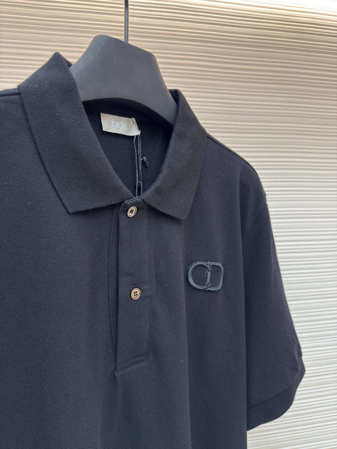 DIOR 迪奥 CD字母刺绣Polo衫 短袖 T恤 夏季 白色 黑色 A5 013J800A0373-C080