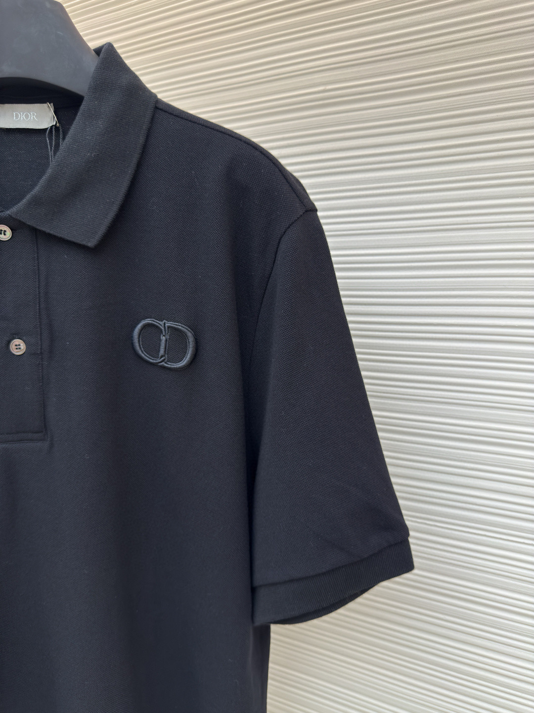 DIOR 迪奥 CD字母刺绣Polo衫 短袖 T恤 夏季 白色 黑色 A5 013J800A0373-C080