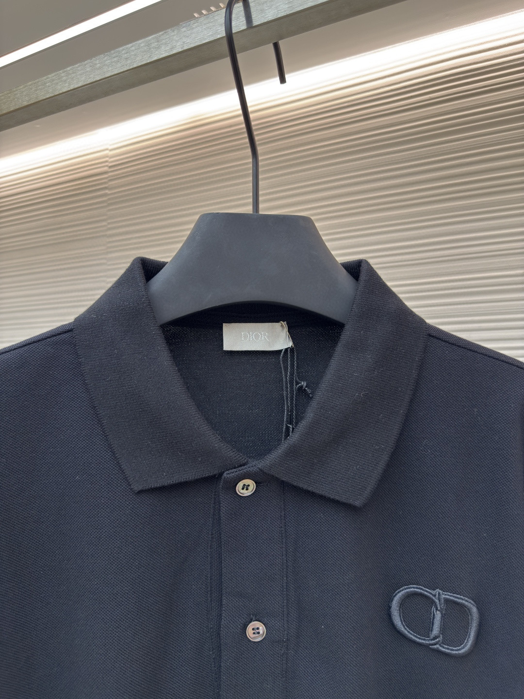 DIOR 迪奥 CD字母刺绣Polo衫 短袖 T恤 夏季 白色 黑色 A5 013J800A0373-C080