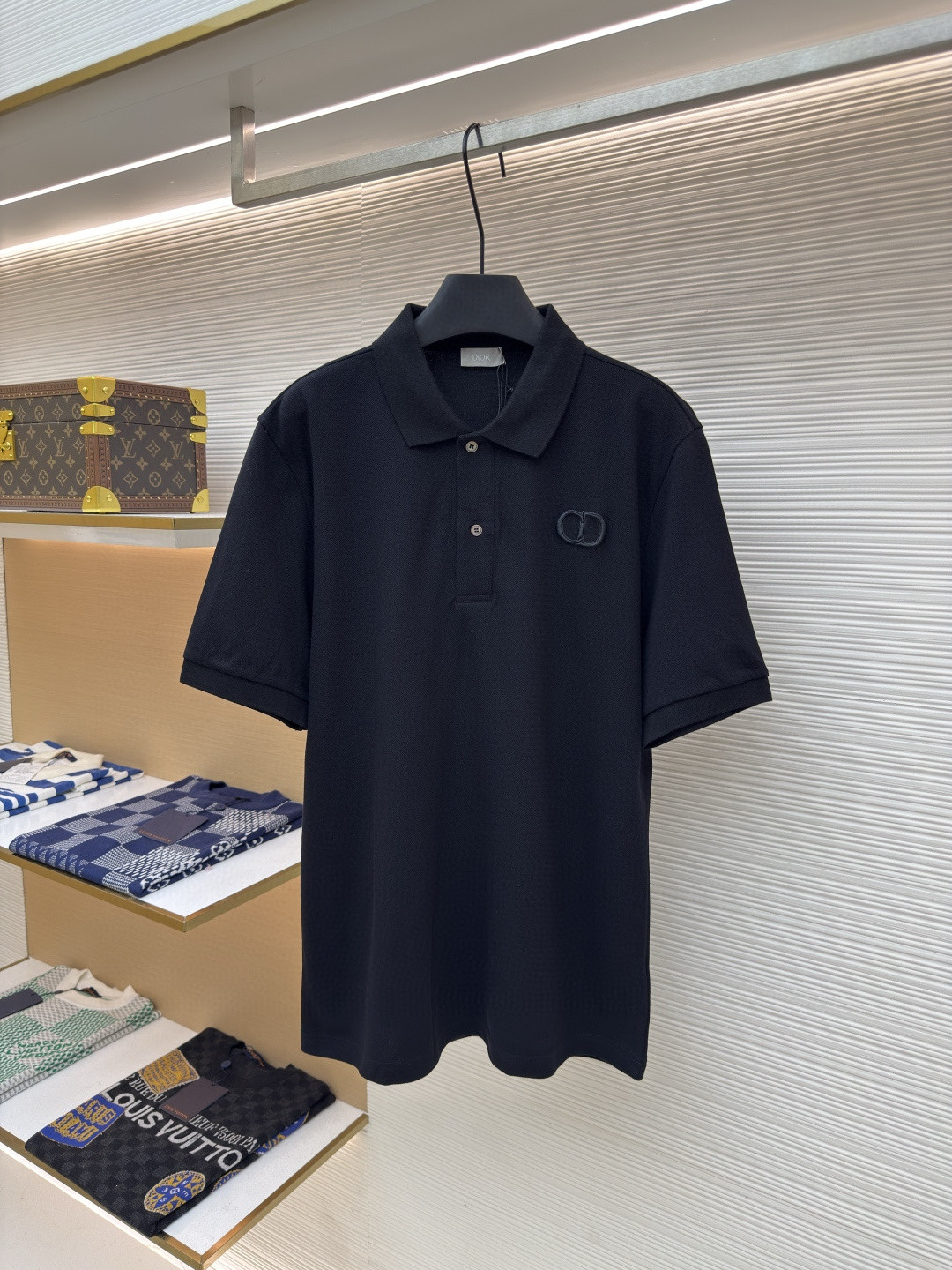 DIOR 迪奥 CD字母刺绣Polo衫 短袖 T恤 夏季 白色 黑色 A5 013J800A0373-C080