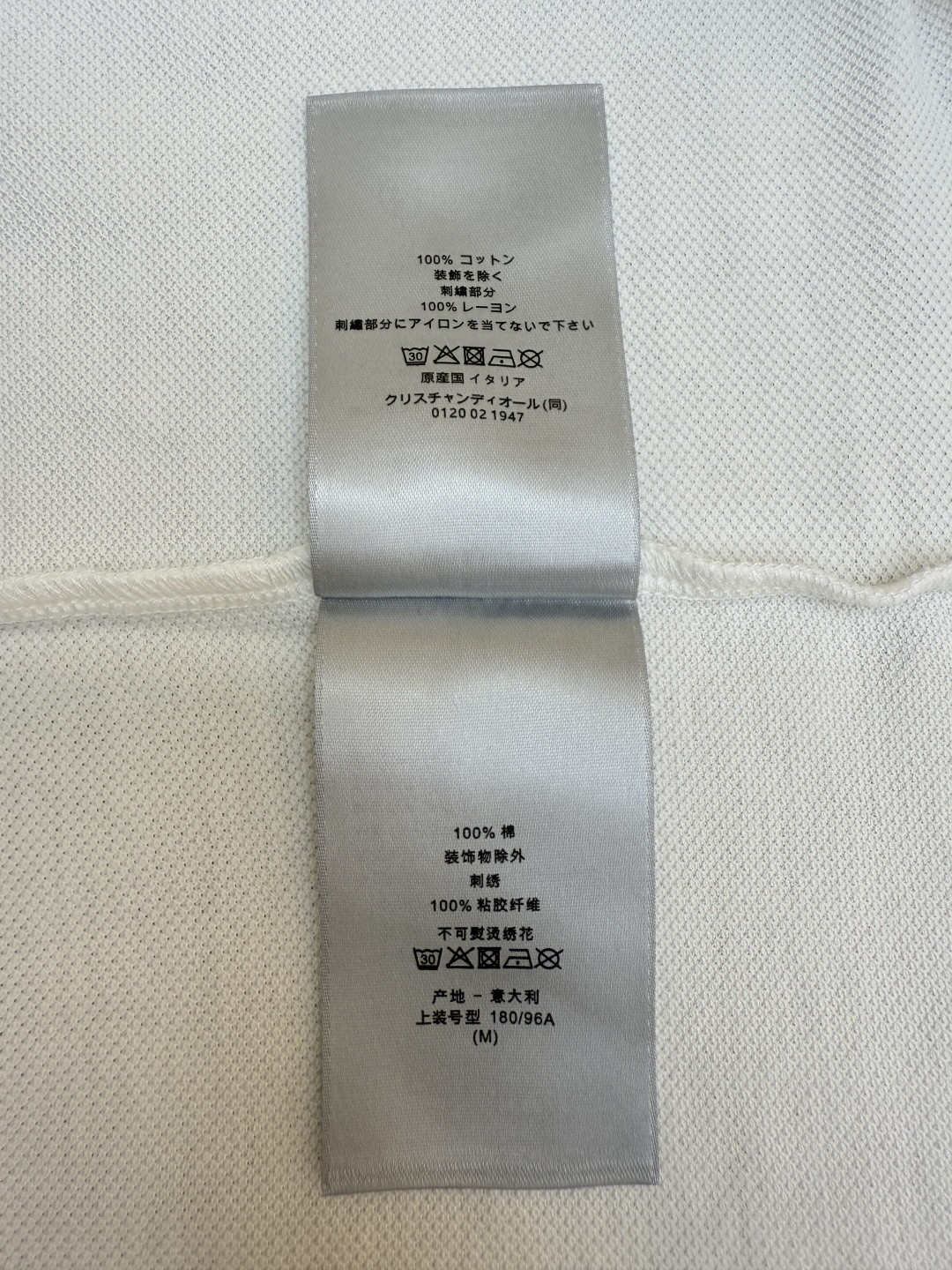 DIOR 迪奥 CD字母刺绣Polo衫 短袖 T恤 夏季 白色 黑色 A5 013J800A0373-C080