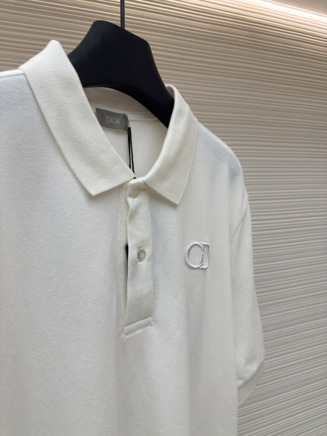 DIOR 迪奥 CD字母刺绣Polo衫 短袖 T恤 夏季 白色 黑色 A5 013J800A0373-C080