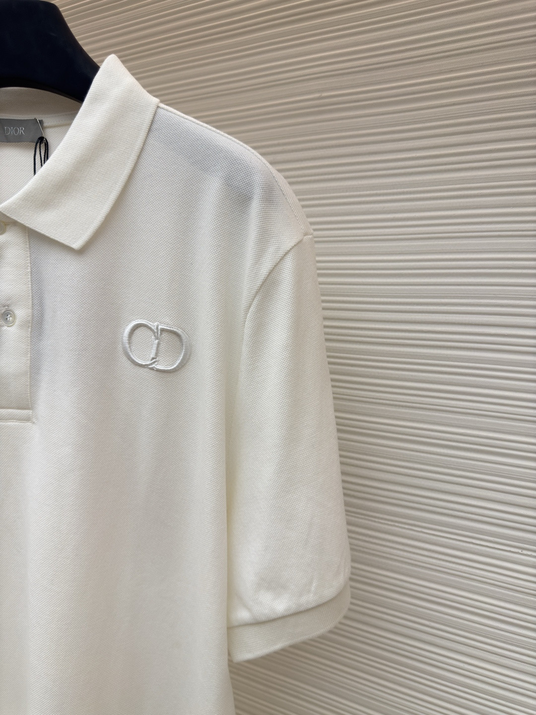 DIOR 迪奥 CD字母刺绣Polo衫 短袖 T恤 夏季 白色 黑色 A5 013J800A0373-C080