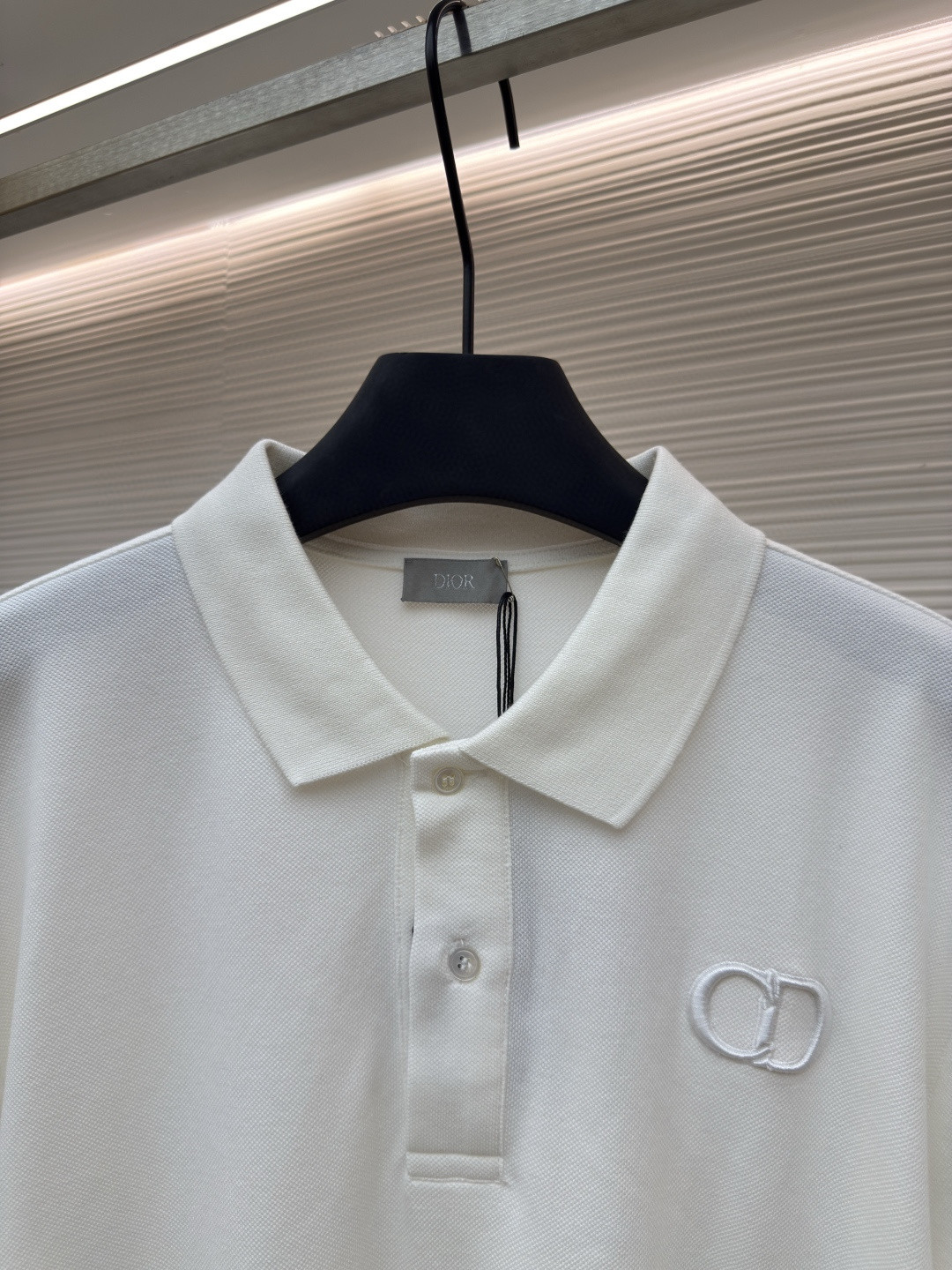 DIOR 迪奥 CD字母刺绣Polo衫 短袖 T恤 夏季 白色 黑色 A5 013J800A0373-C080