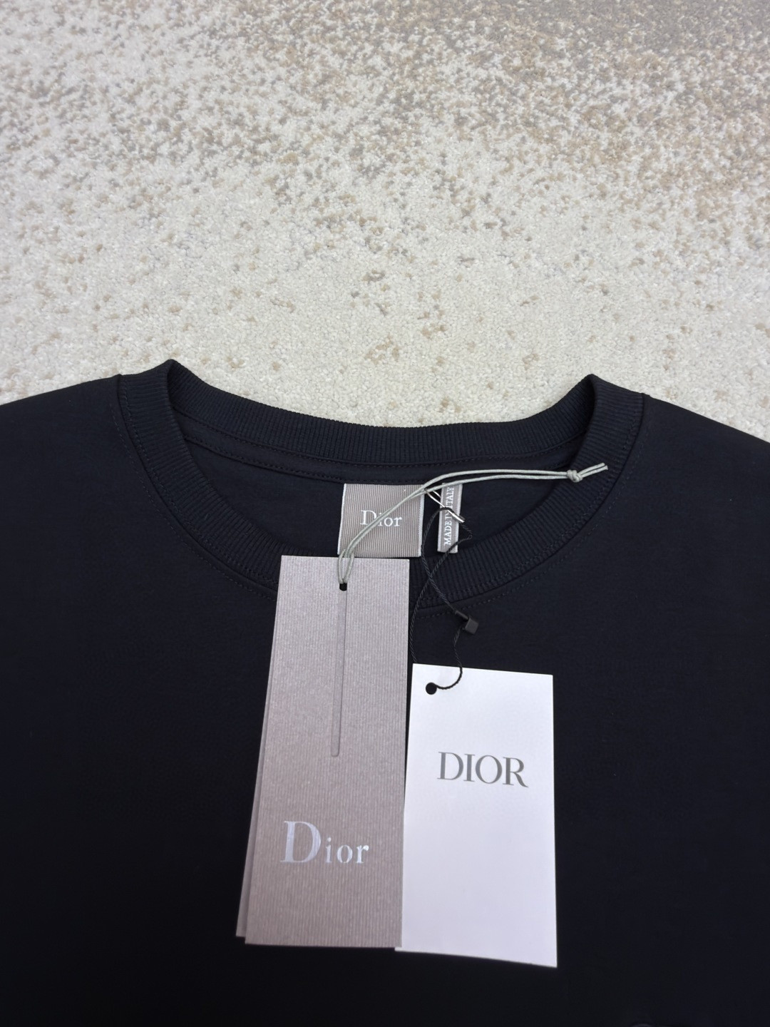 DIOR 迪奥 标志小绣花圆领短袖 T恤 夏季 白色 黑色 A0 
