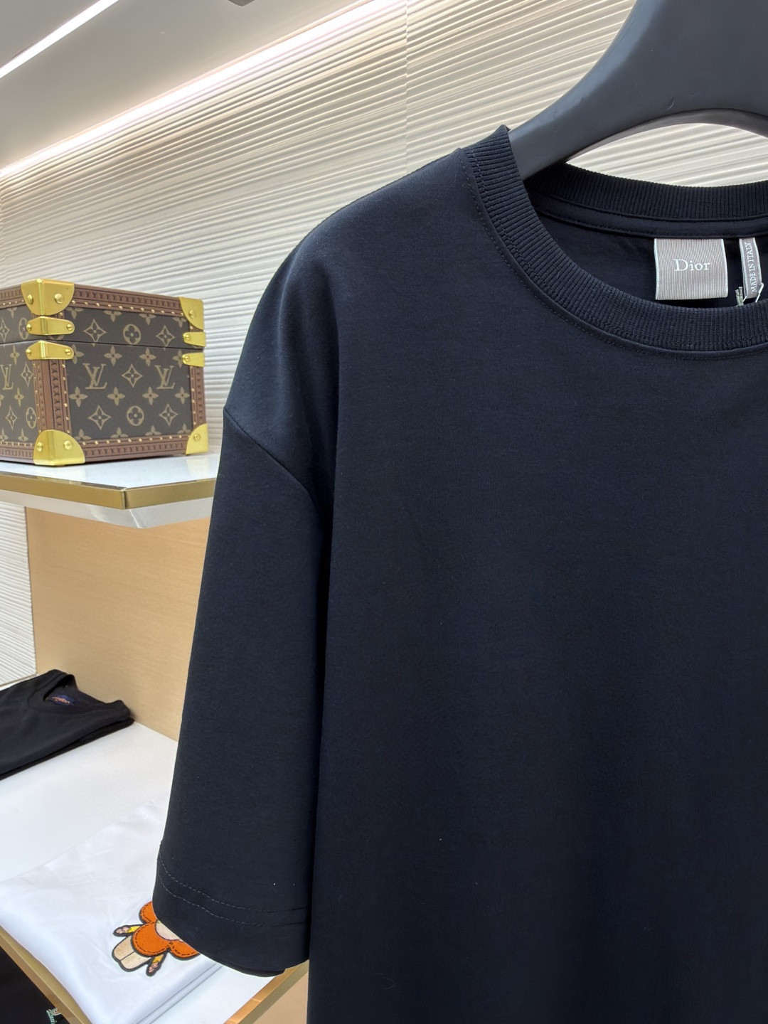 DIOR 迪奥 标志小绣花圆领短袖 T恤 夏季 白色 黑色 A0 