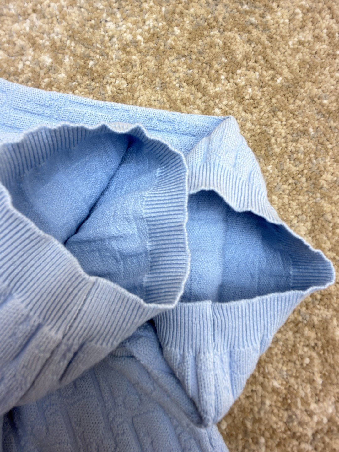 DIOR 迪奥 满印挂饰针织毛衣圆领短袖 T恤 夏季 女款 白色 蓝色 B0 624S24A5E33-X0400