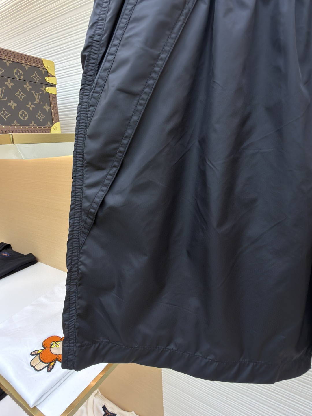 PRADA 普拉达 三角标尼龙松紧腰短裤 休闲裤 裤子 黑色 A5 22X901-1WQ9-F0002-S-WMO