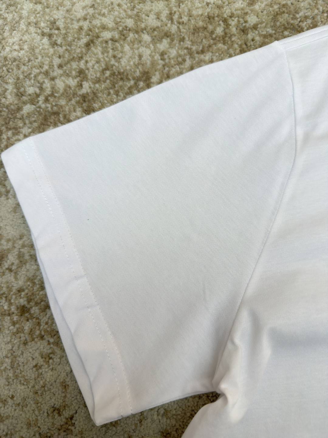 PRADA 普拉达 标志小绣花圆领短袖 T恤 夏季 白色 黑色 A0 