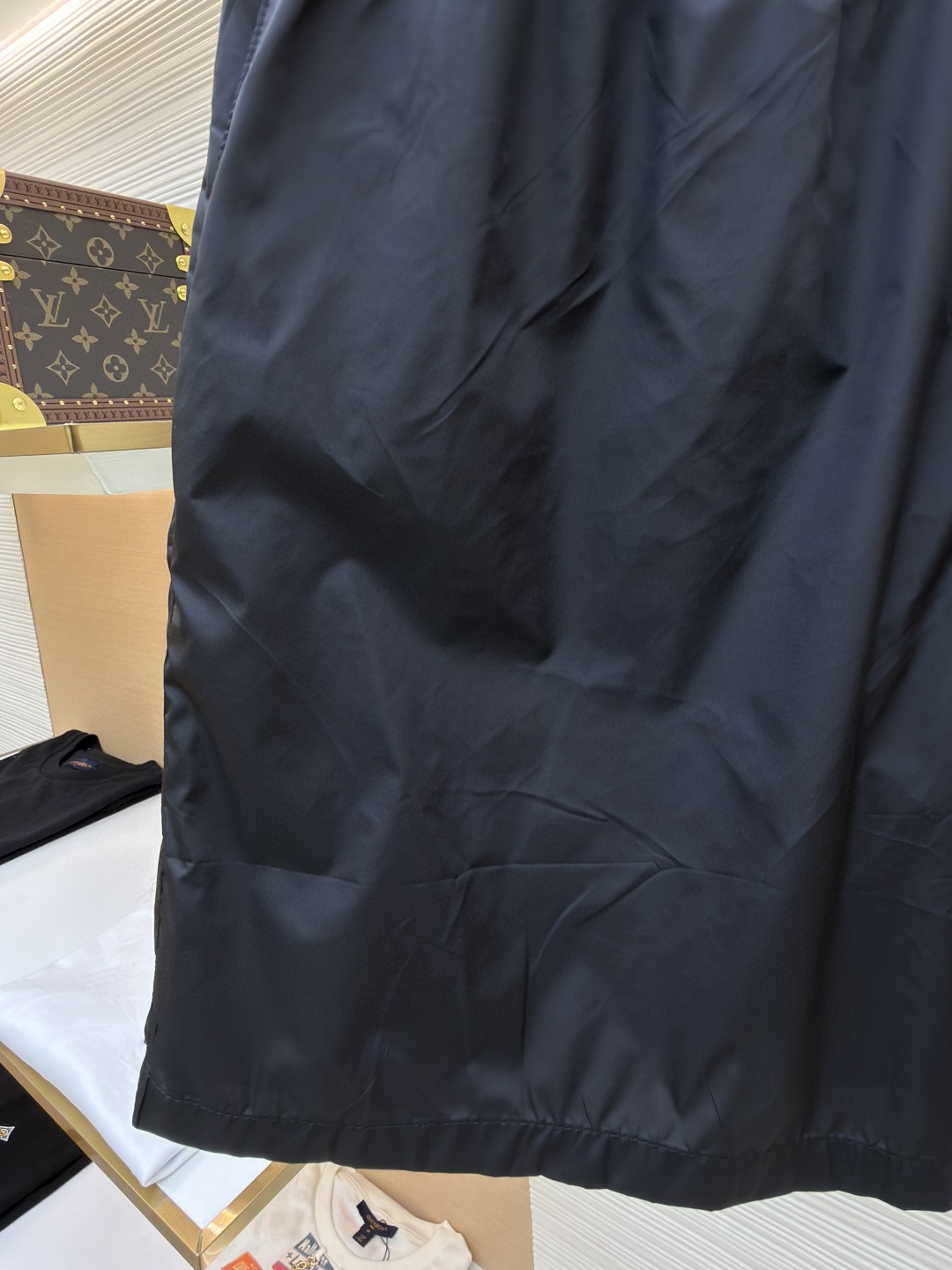 PRADA 普拉达 三角标尼龙松紧腰短裤 休闲裤 裤子 黑色 A5 UB372-1WQ9-F0002-S-OOO