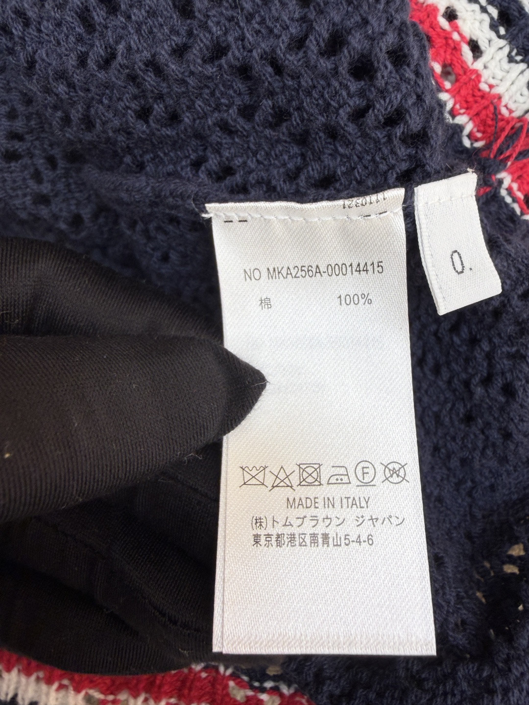 THOM BROWNE 条纹镂空针织衫 开衫 短袖 女款 灰色 蓝色 藏蓝色 粉色 B0 FKC694A-Y3062-065