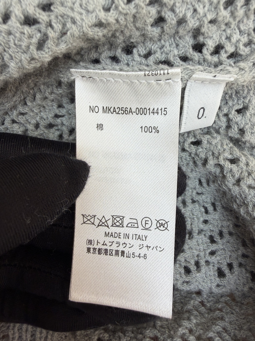 THOM BROWNE 条纹镂空针织衫 开衫 短袖 女款 灰色 蓝色 藏蓝色 粉色 B0 FKC694A-Y3062-065