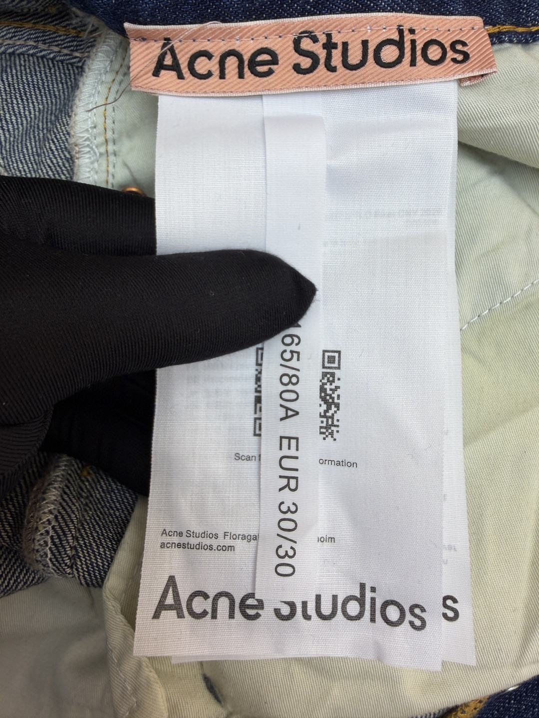 [Copy]Acne Studios 3D打印牛仔裤 长裤 裤子 蓝色 B0 B00374-863