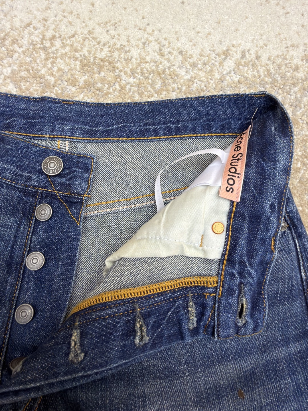 [Copy]Acne Studios 3D打印牛仔裤 长裤 裤子 蓝色 B0 B00374-863