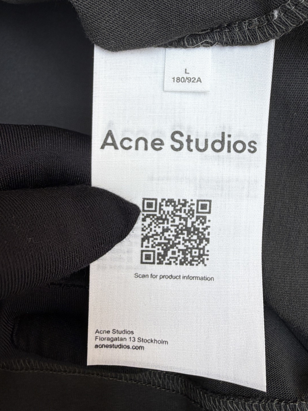 Acne Studios 渐变烫彩徽标圆领T恤 短袖 灰色 A0 CL0348-DM1