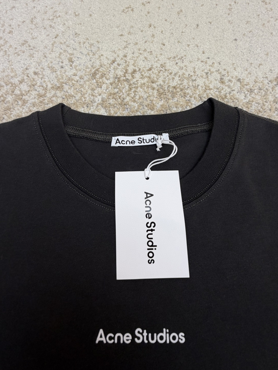 Acne Studios 渐变烫彩徽标圆领T恤 短袖 灰色 A0 CL0348-DM1