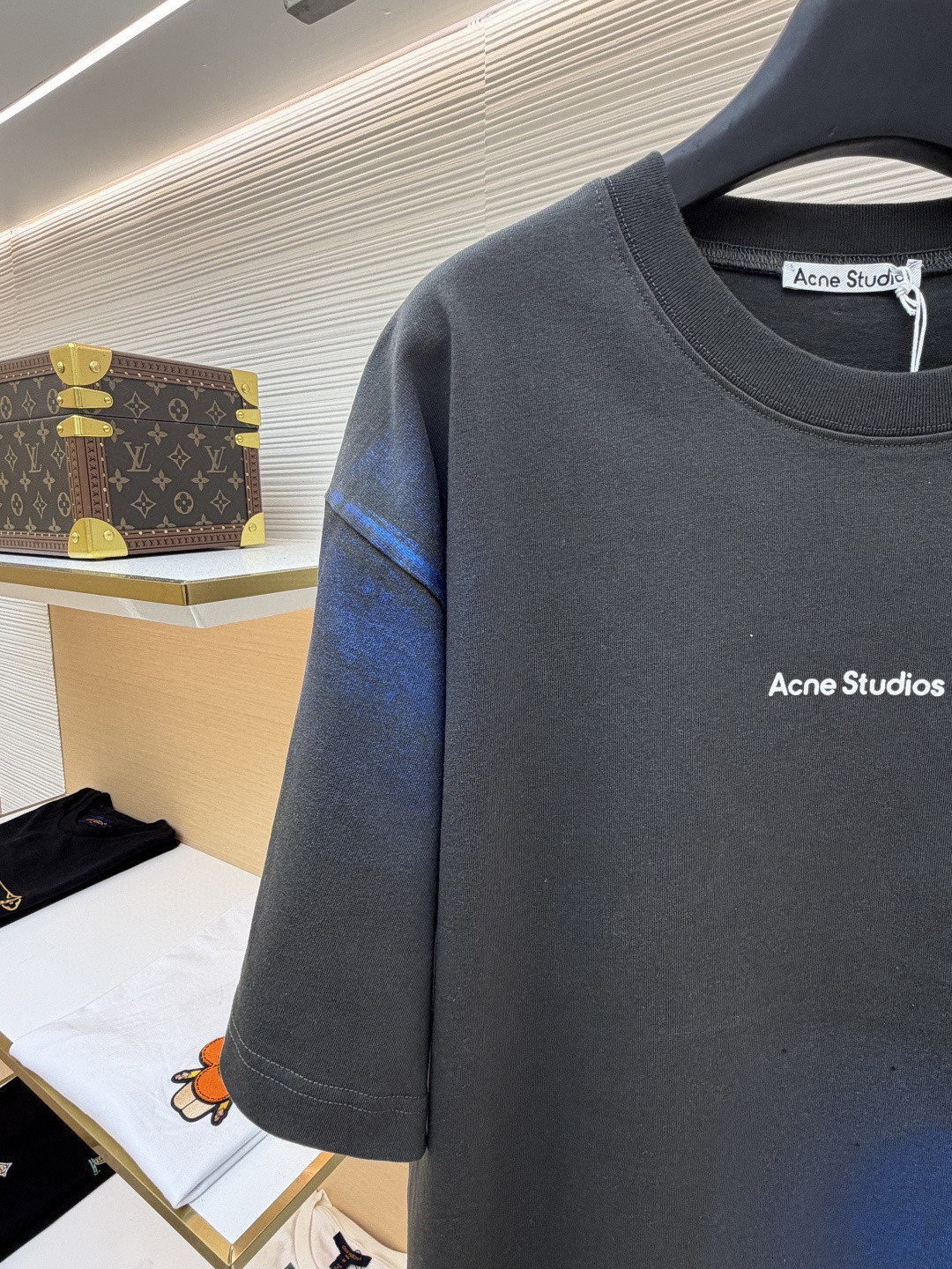 Acne Studios 渐变烫彩徽标圆领T恤 短袖 灰色 A0 CL0348-DM1