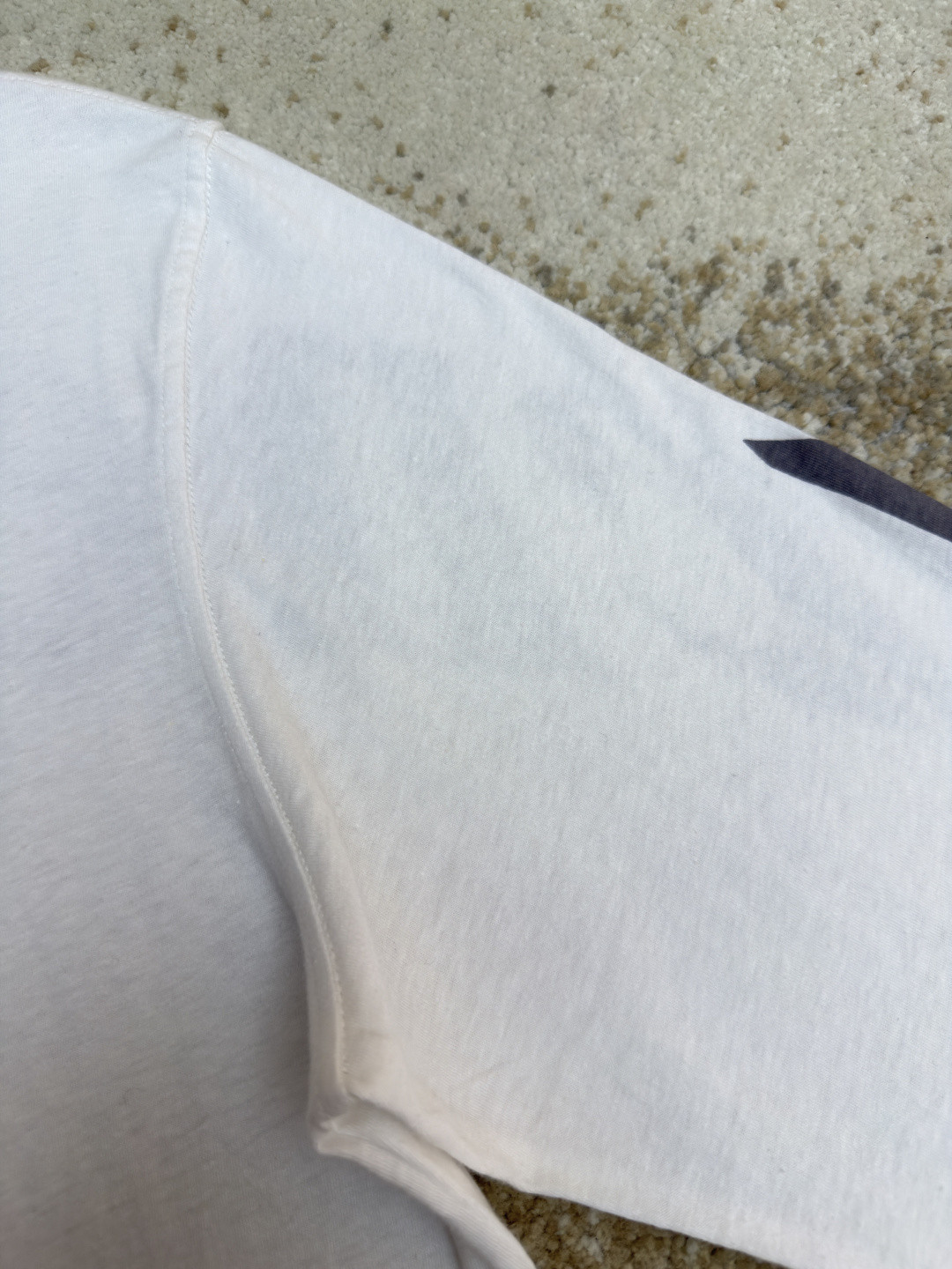 Acne Studios 1996宽松字母数字印花圆领T恤 打底衫 长袖 白色 A5 AL0512-AEG
