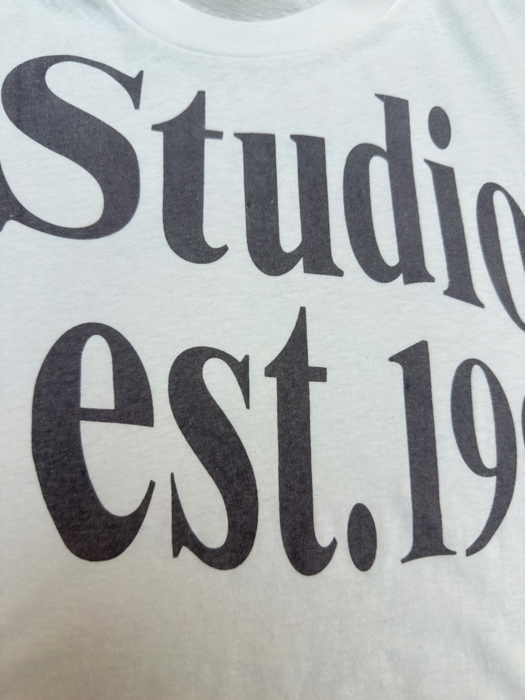 Acne Studios 1996宽松字母数字印花圆领T恤 打底衫 长袖 白色 A5 AL0512-AEG
