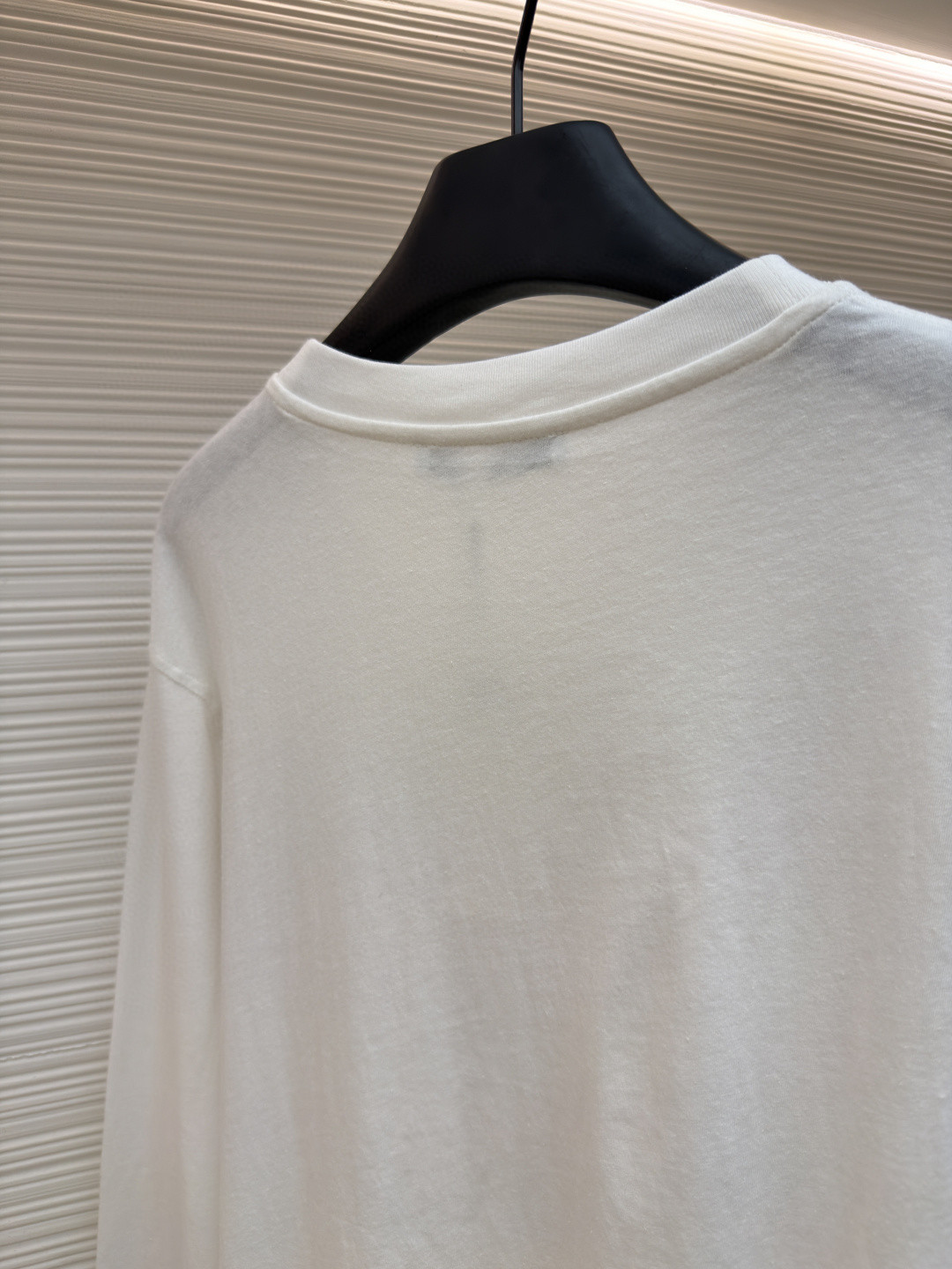 Acne Studios 1996宽松字母数字印花圆领T恤 打底衫 长袖 白色 A5 AL0512-AEG