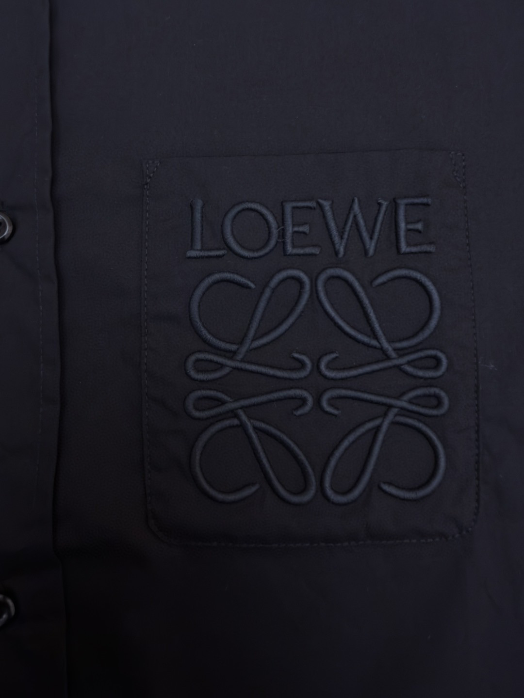 LOEWE 罗意威 口袋刺绣衬衫 外套 长袖 白色 黑色 B0 H526Y05WDX-2100