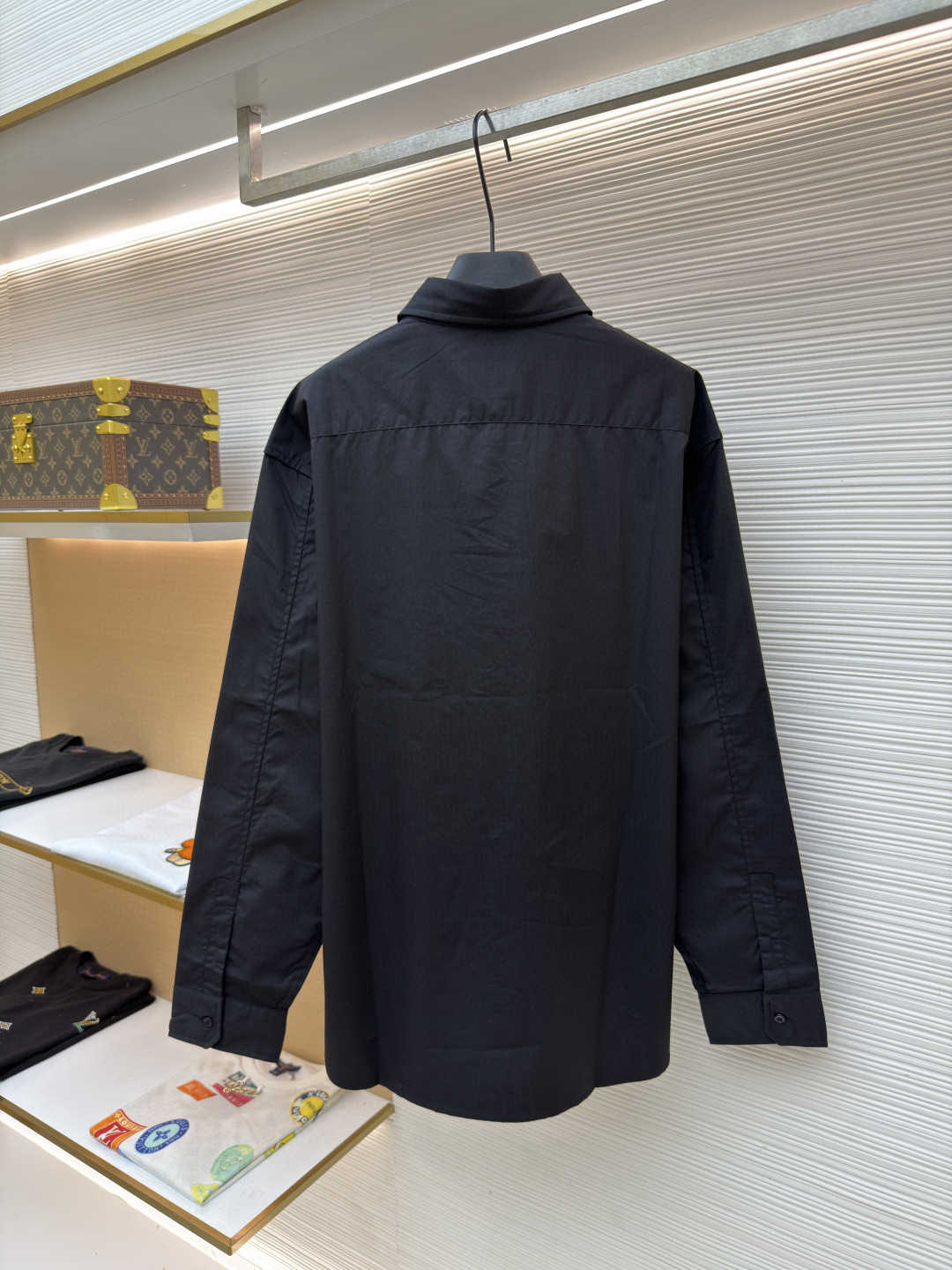 LOEWE 罗意威 口袋刺绣衬衫 外套 长袖 白色 黑色 B0 H526Y05WDX-2100