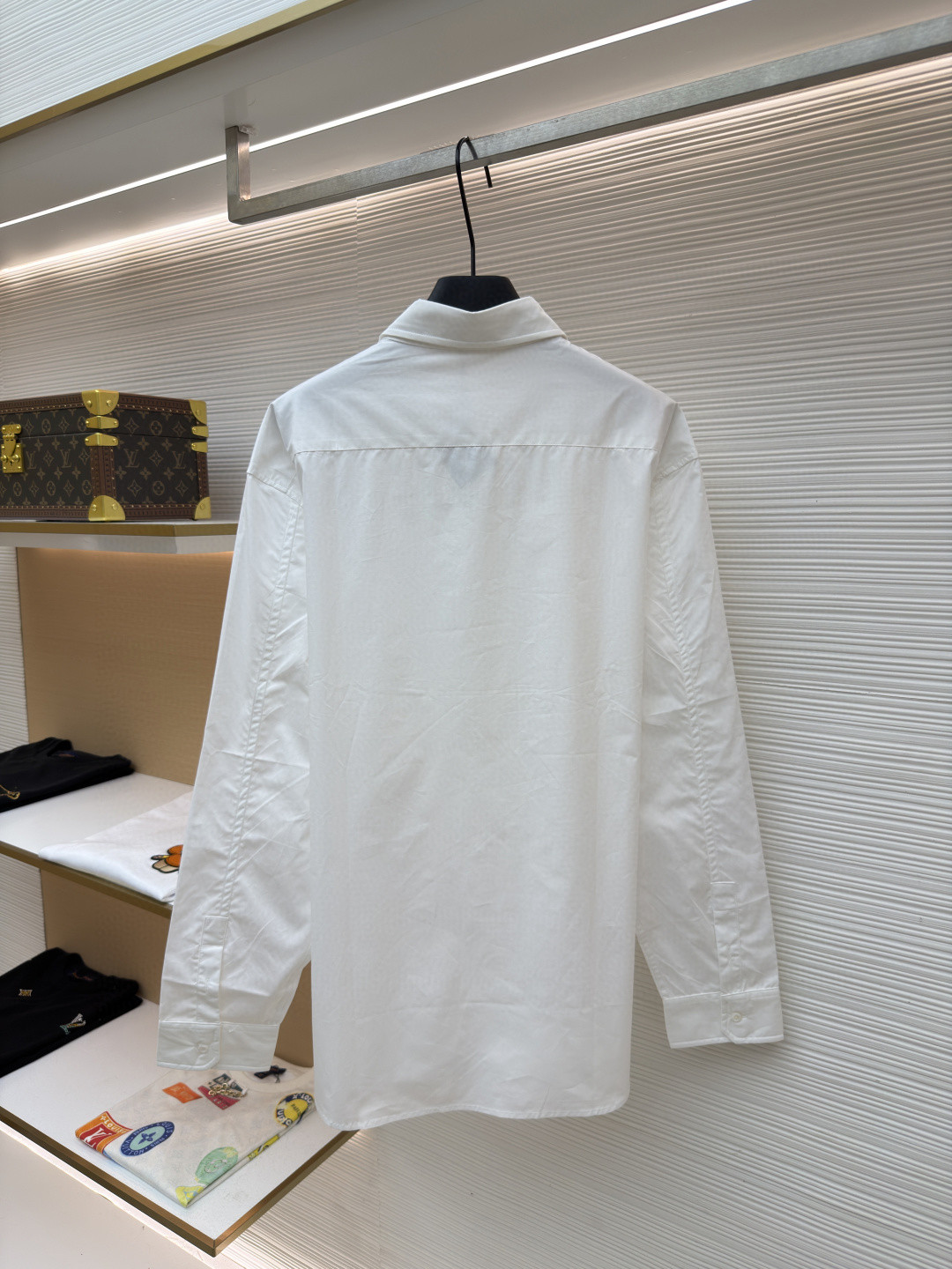 LOEWE 罗意威 口袋刺绣衬衫 外套 长袖 白色 黑色 B0 H526Y05WDX-2100