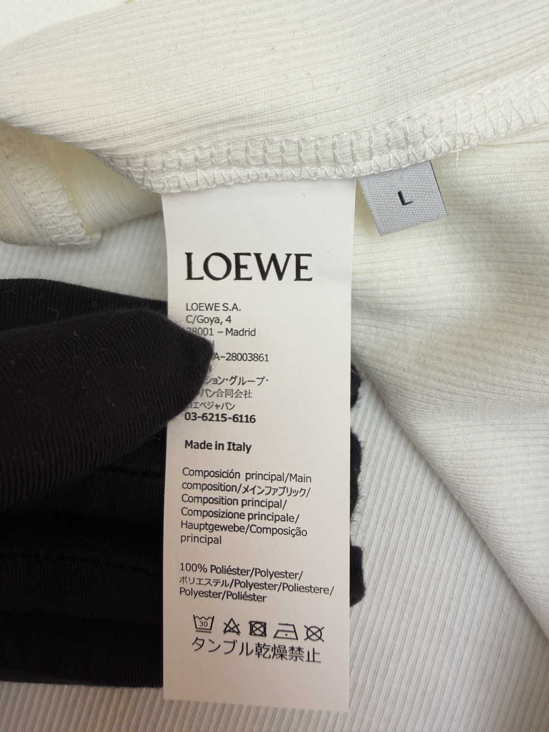 Loewe 刺绣圆领背心 T恤 夏季 白色 黑色 A0 S540Y07XA2-2100