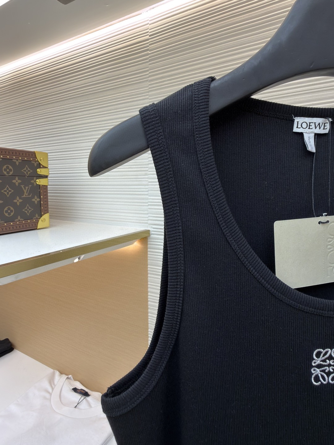 Loewe 刺绣圆领背心 T恤 夏季 白色 黑色 A0 S540Y07XA2-2100