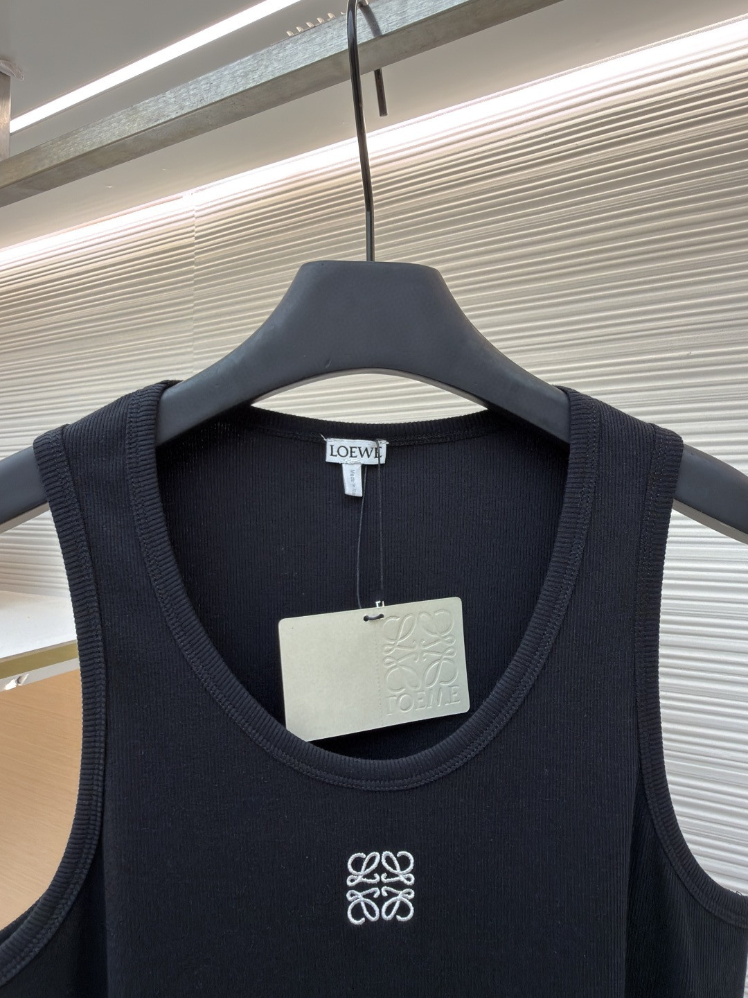 Loewe 刺绣圆领背心 T恤 夏季 白色 黑色 A0 S540Y07XA2-2100