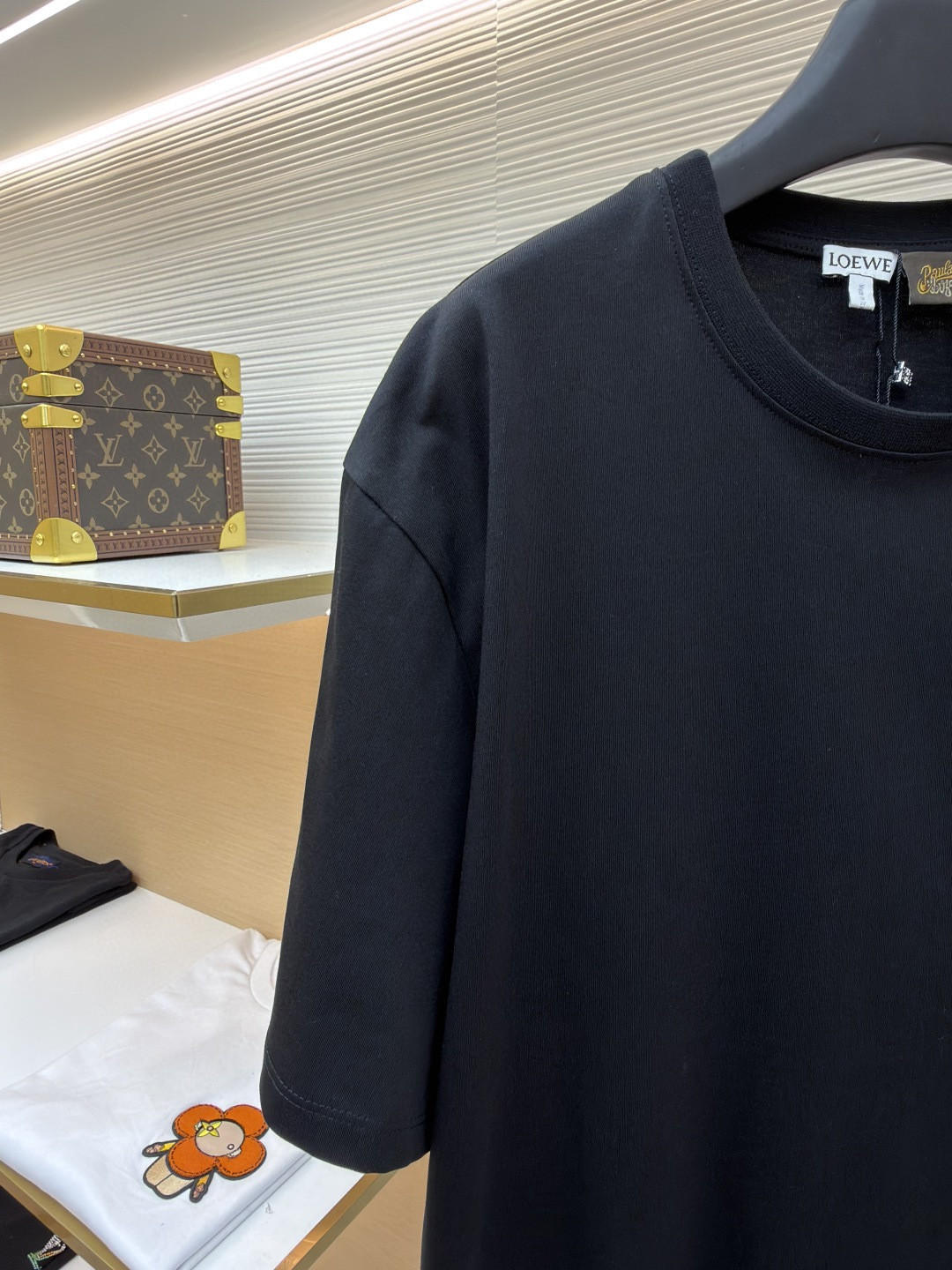 Loewe 双藤刺绣圆领短袖 T恤 夏季 白色 黑色 A0 H616Y22XAB-2100