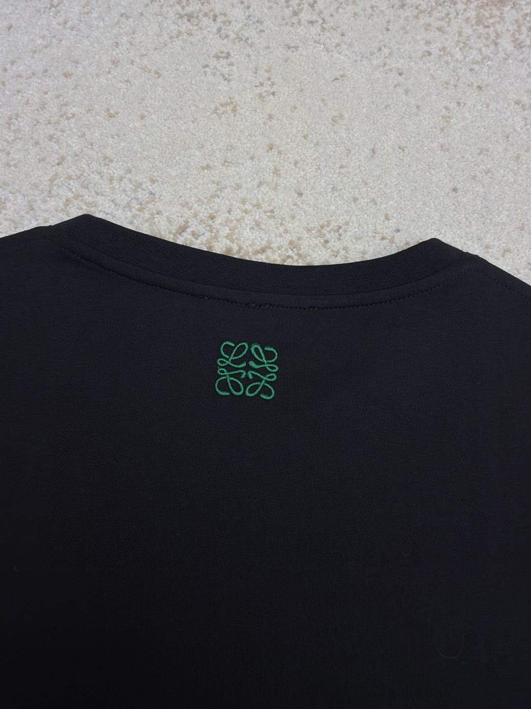 Loewe 罗意威 刺绣logo圆领短袖 T恤 红色 黑色 A0 H616Y22XAH-1100