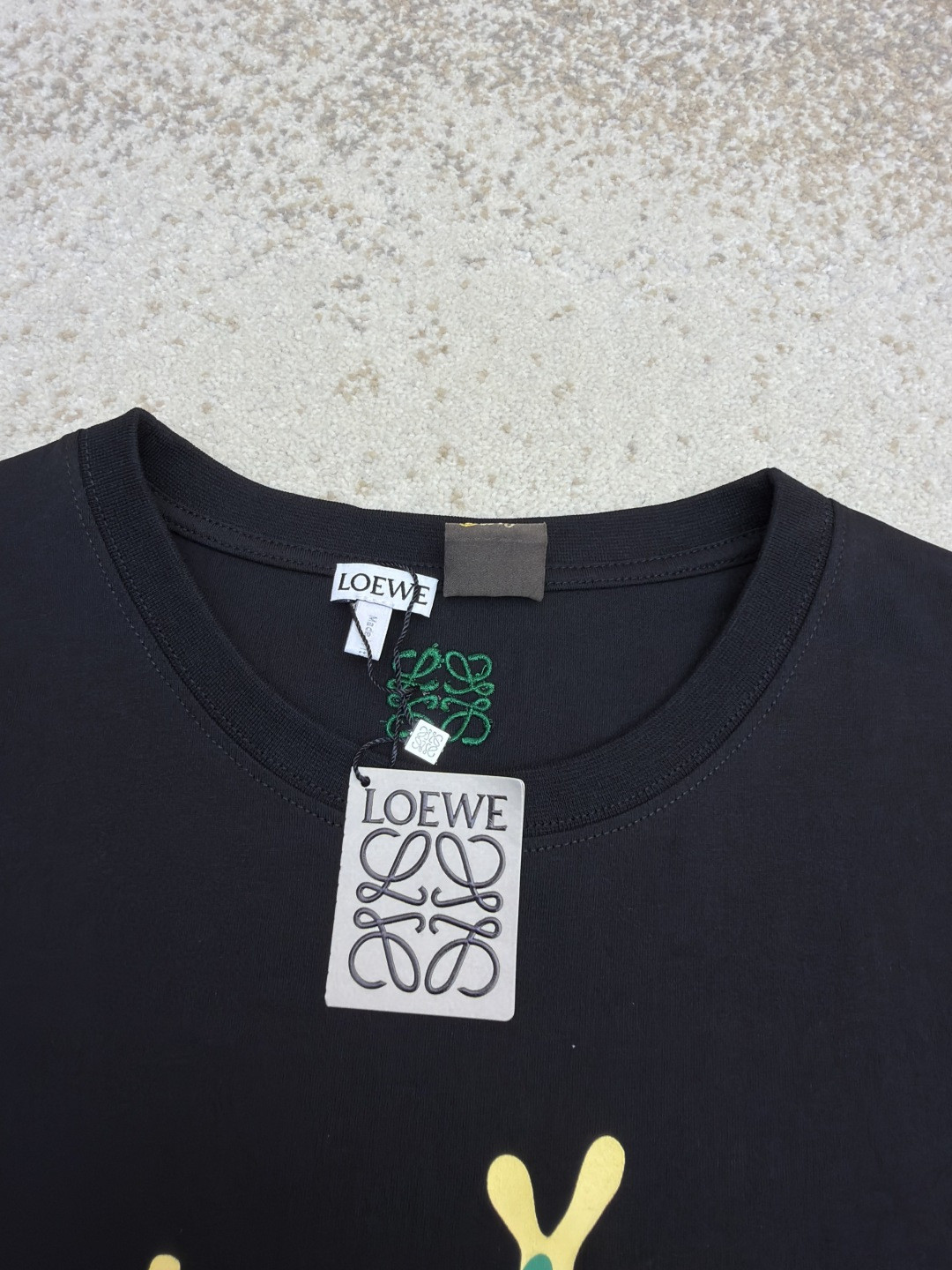 Loewe 罗意威 刺绣logo圆领短袖 T恤 红色 黑色 A0 H616Y22XAH-1100