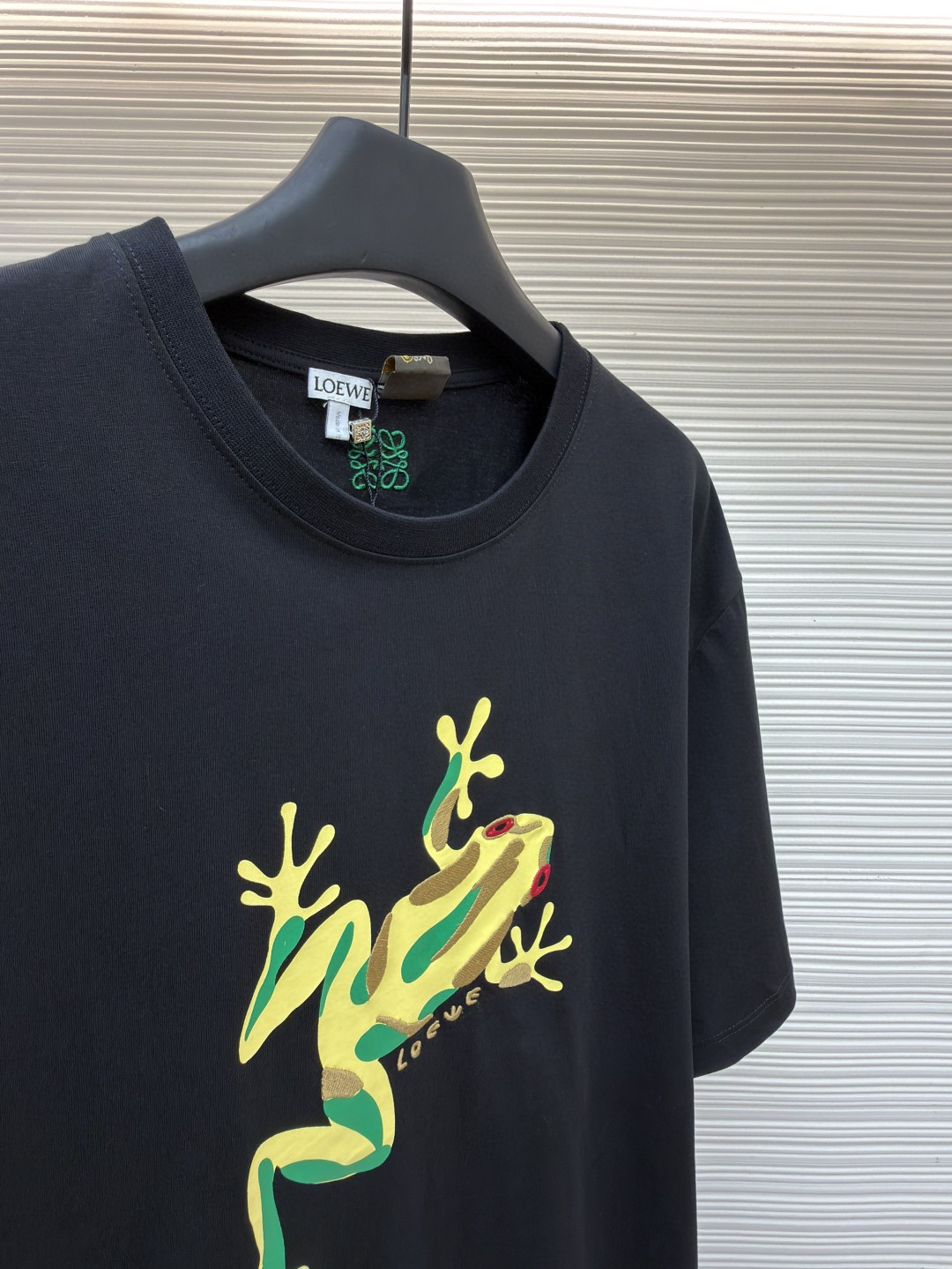 Loewe 罗意威 刺绣logo圆领短袖 T恤 红色 黑色 A0 H616Y22XAH-1100