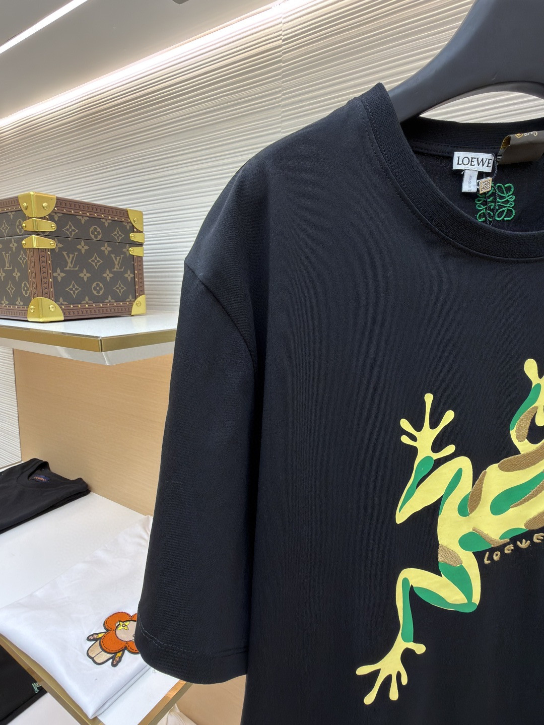 Loewe 罗意威 刺绣logo圆领短袖 T恤 红色 黑色 A0 H616Y22XAH-1100