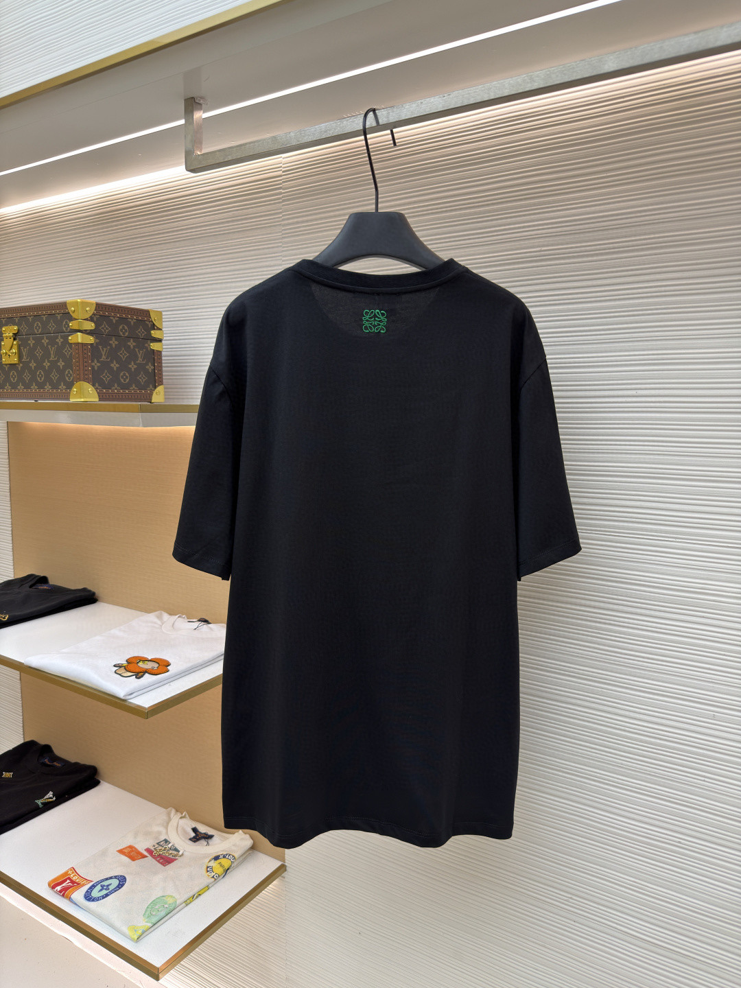 Loewe 罗意威 刺绣logo圆领短袖 T恤 红色 黑色 A0 H616Y22XAH-1100