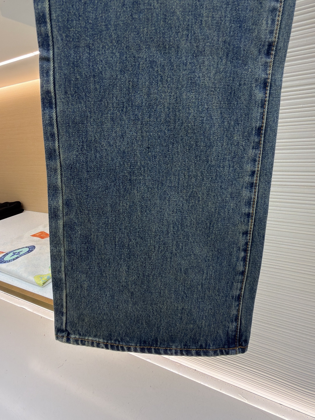 GUCCI 古驰 锁扣装饰水洗丹宁牛仔裤 长裤 裤子 蓝色 B0 860844-XDDF0-4011