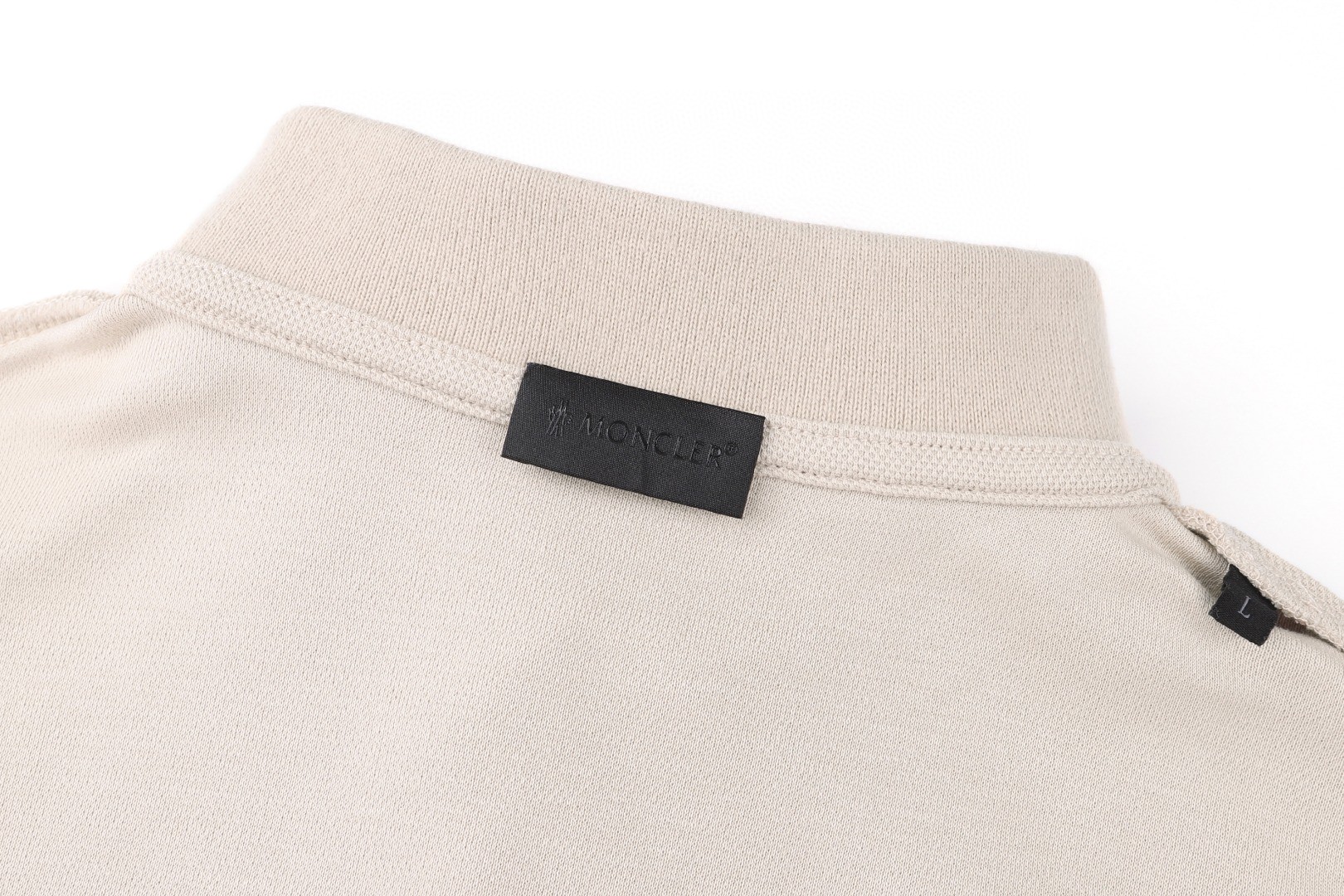 Moncler 蒙口 徽标字母Polo衫 短袖 T恤 夏季 黑色 米杏色 A2 L10918A0000989A16216