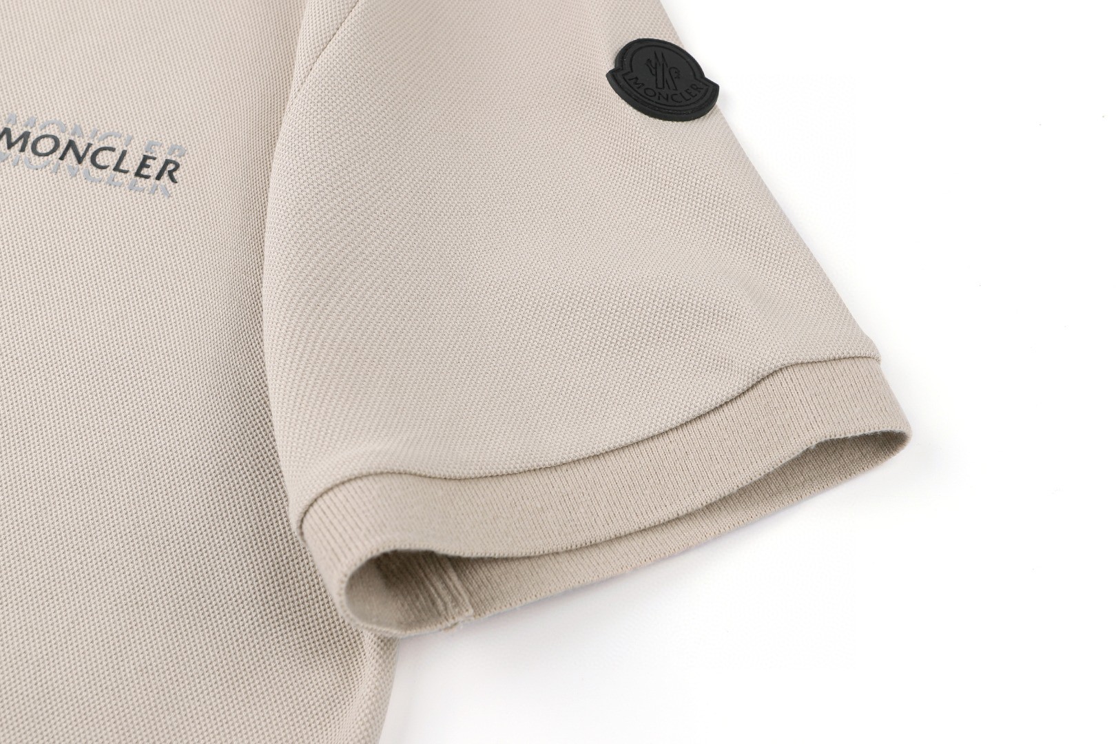 Moncler 蒙口 徽标字母Polo衫 短袖 T恤 夏季 黑色 米杏色 A2 L10918A0000989A16216