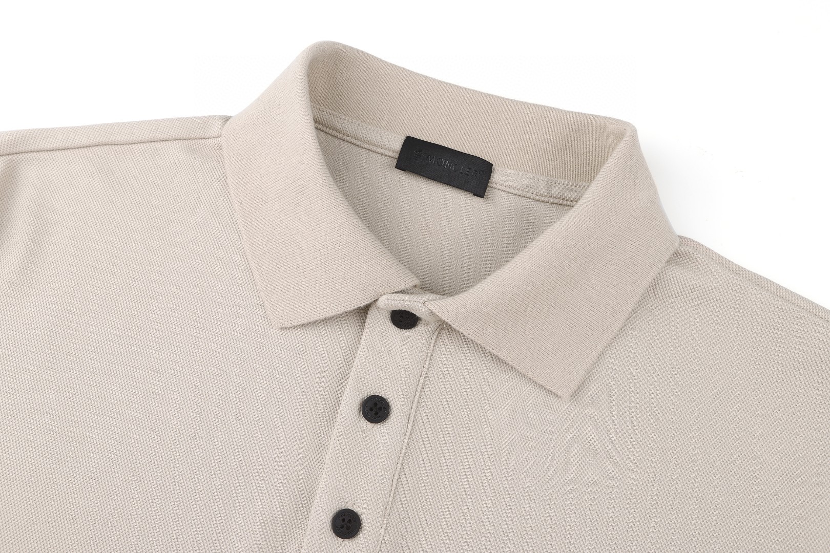 Moncler 蒙口 徽标字母Polo衫 短袖 T恤 夏季 黑色 米杏色 A2 L10918A0000989A16216