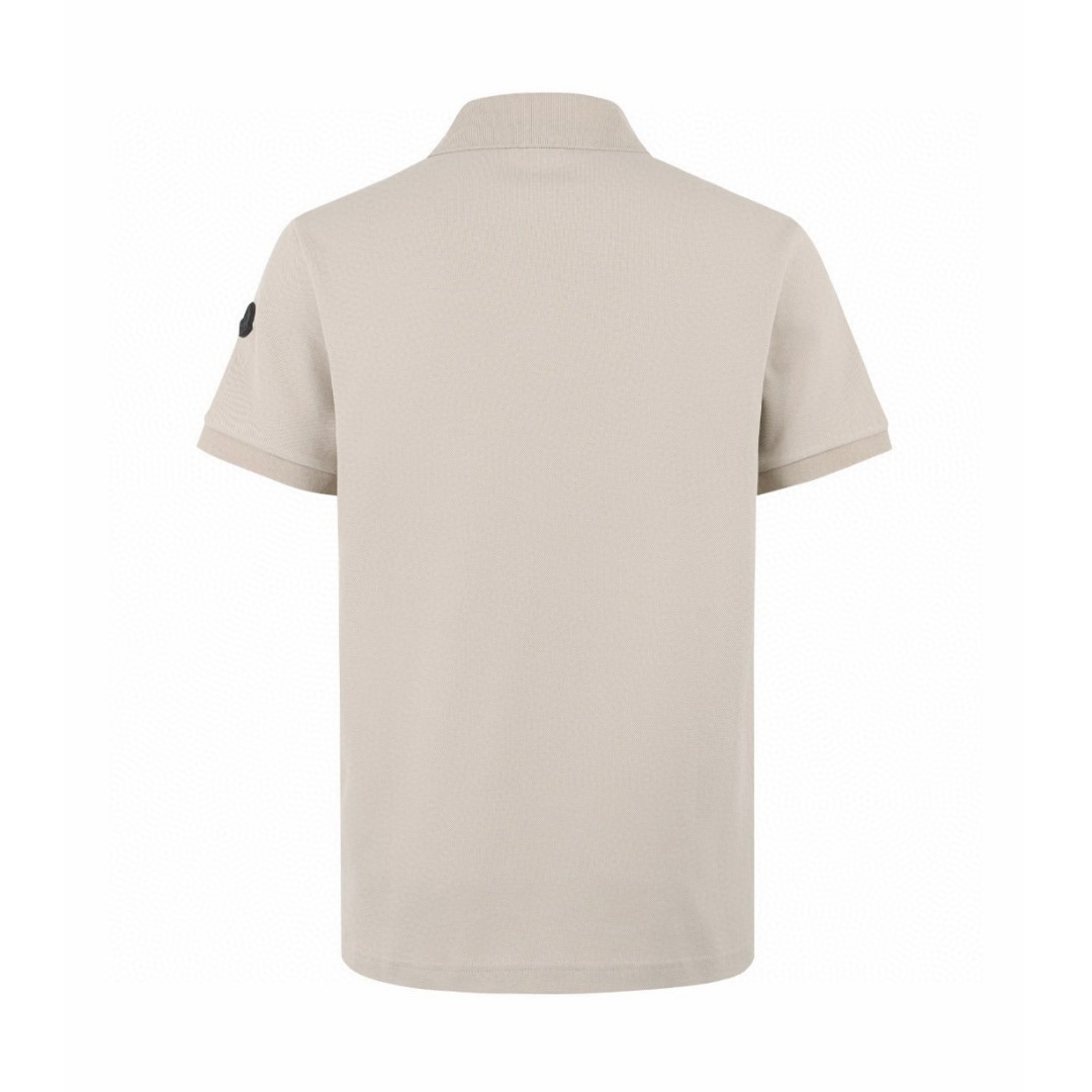 Moncler 蒙口 徽标字母Polo衫 短袖 T恤 夏季 黑色 米杏色 A2 L10918A0000989A16216