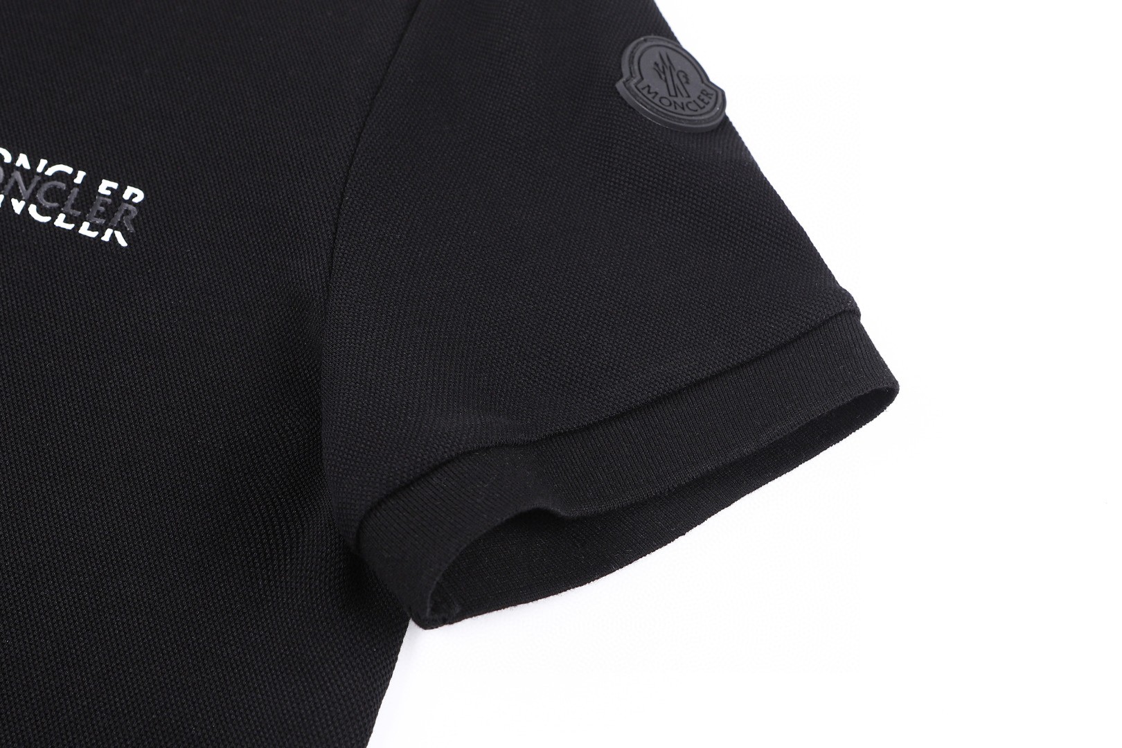 Moncler 蒙口 徽标字母Polo衫 短袖 T恤 夏季 黑色 米杏色 A2 L10918A0000989A16216