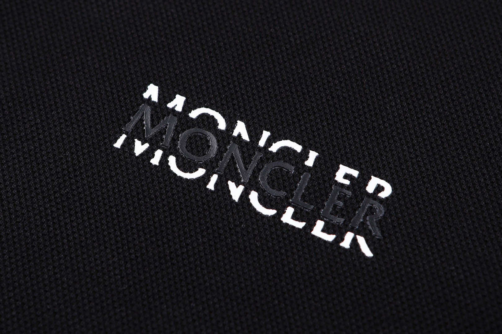 Moncler 蒙口 徽标字母Polo衫 短袖 T恤 夏季 黑色 米杏色 A2 L10918A0000989A16216