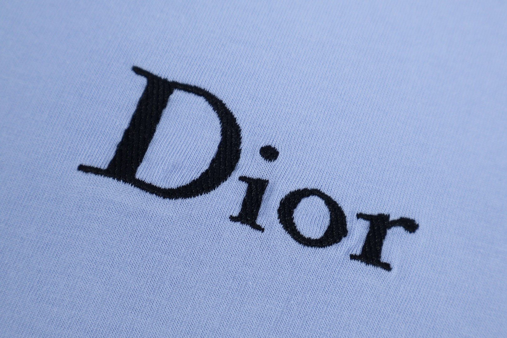 DIOR 迪奥 刺绣logo平纹圆领短袖 T恤 夏季 灰色 蓝色 A0 683J606A3282-C880