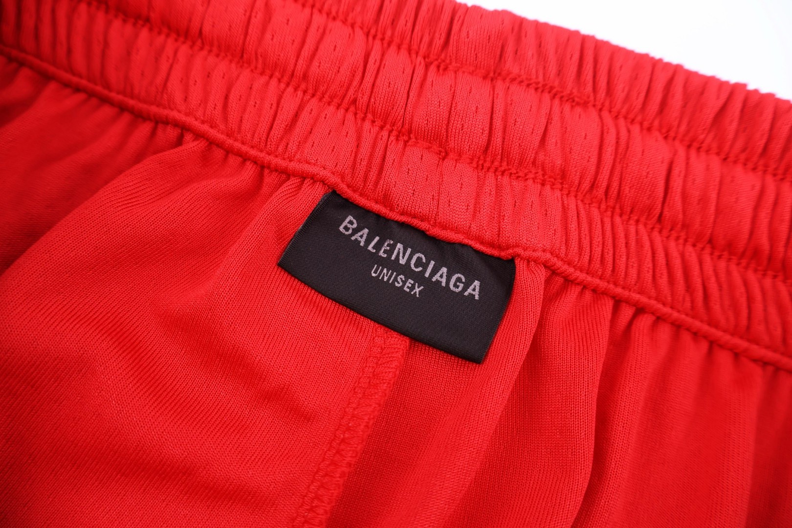 Balenciaga 巴黎世家 NBA 联名款 拼色松紧腰短裤 休闲裤 运动裤 裤子 夏季 红色 B0 864833TROA56417