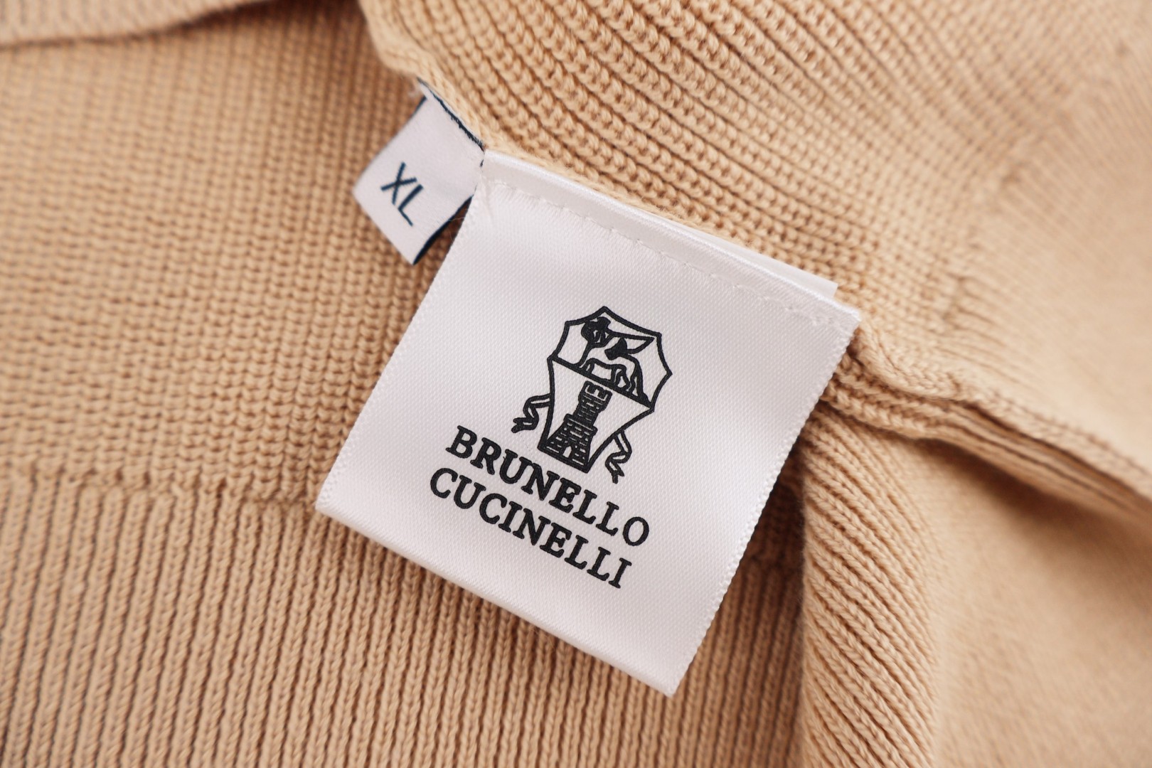 Brunello Cucinelli BC 海航条纹针织Polo衫 短袖 T恤 老钱风 黑色 米粽色  B0