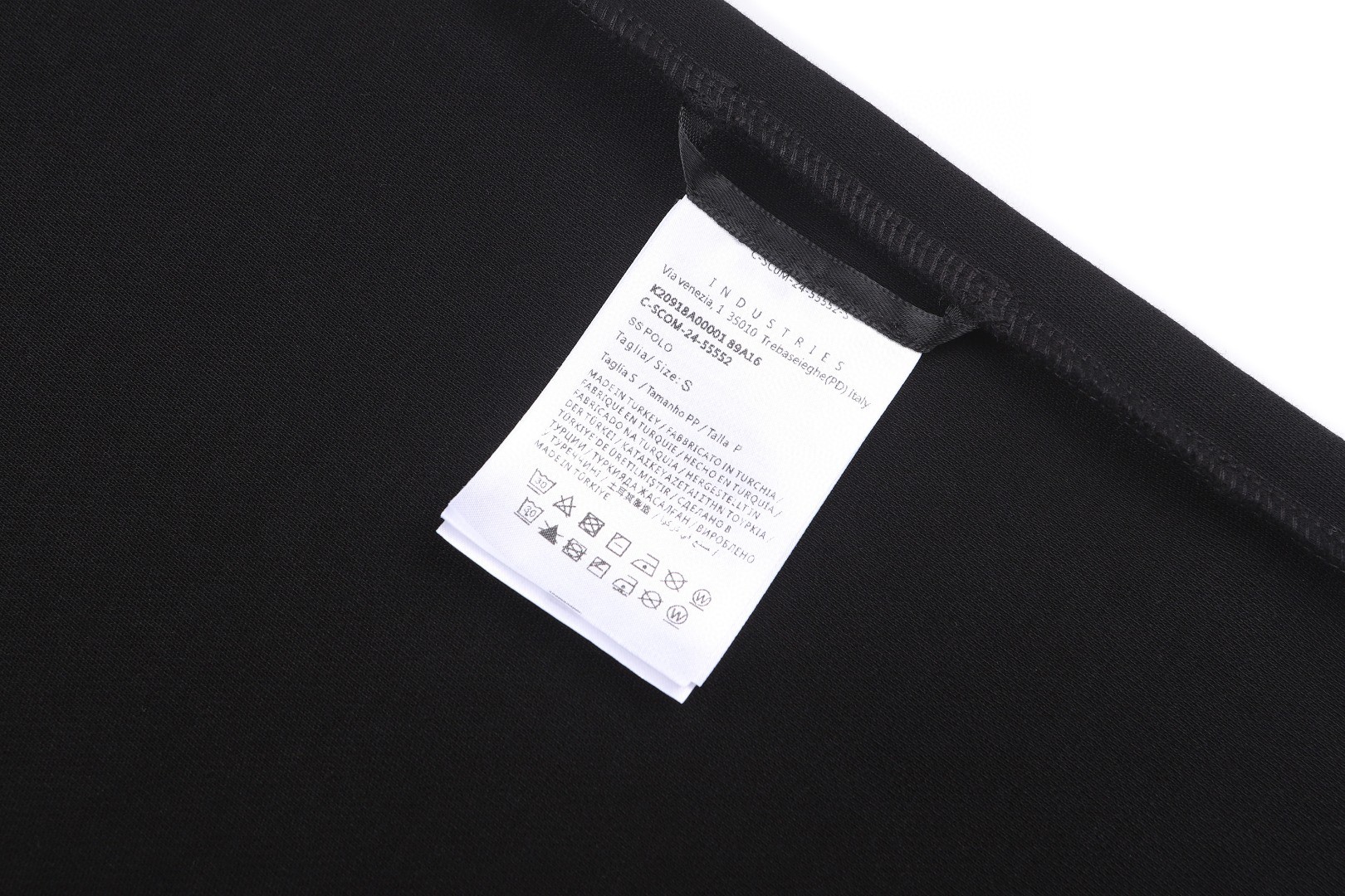 Moncler 蒙口 标识贴片棉质珠地半拉链Polo衫 短袖 T恤 夏季 黑色 米白色 A2 K20918A0000189A16999