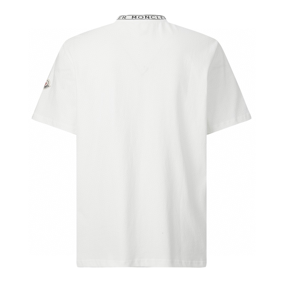 Moncler 蒙口 字母领口标识圆领短袖 T恤 夏季 白色 黑色 A0 L10918C000318390T032