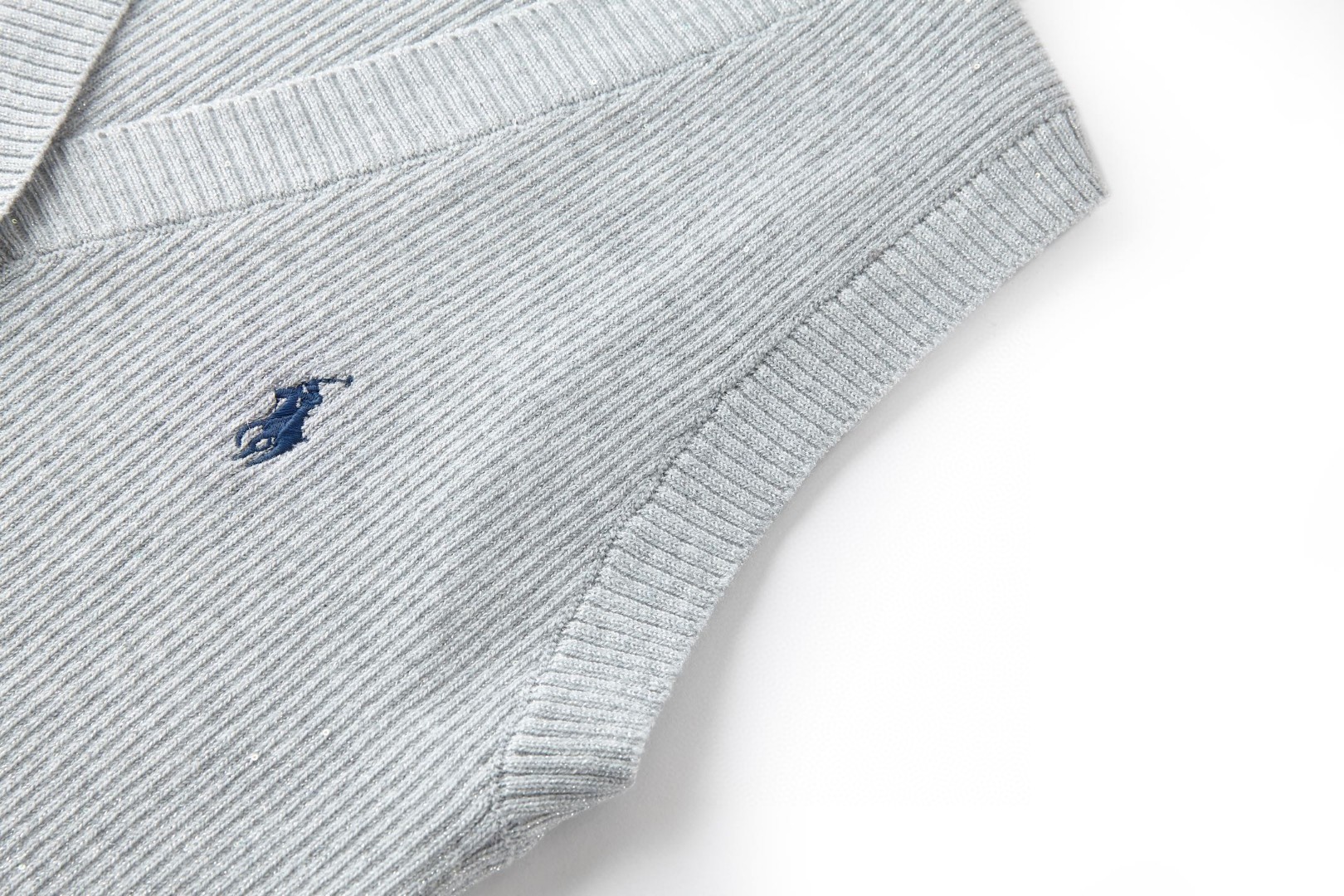 Ralph Lauren 拉夫劳伦 刺绣标识针织开衫马甲 背心 女款 灰色 B0 
