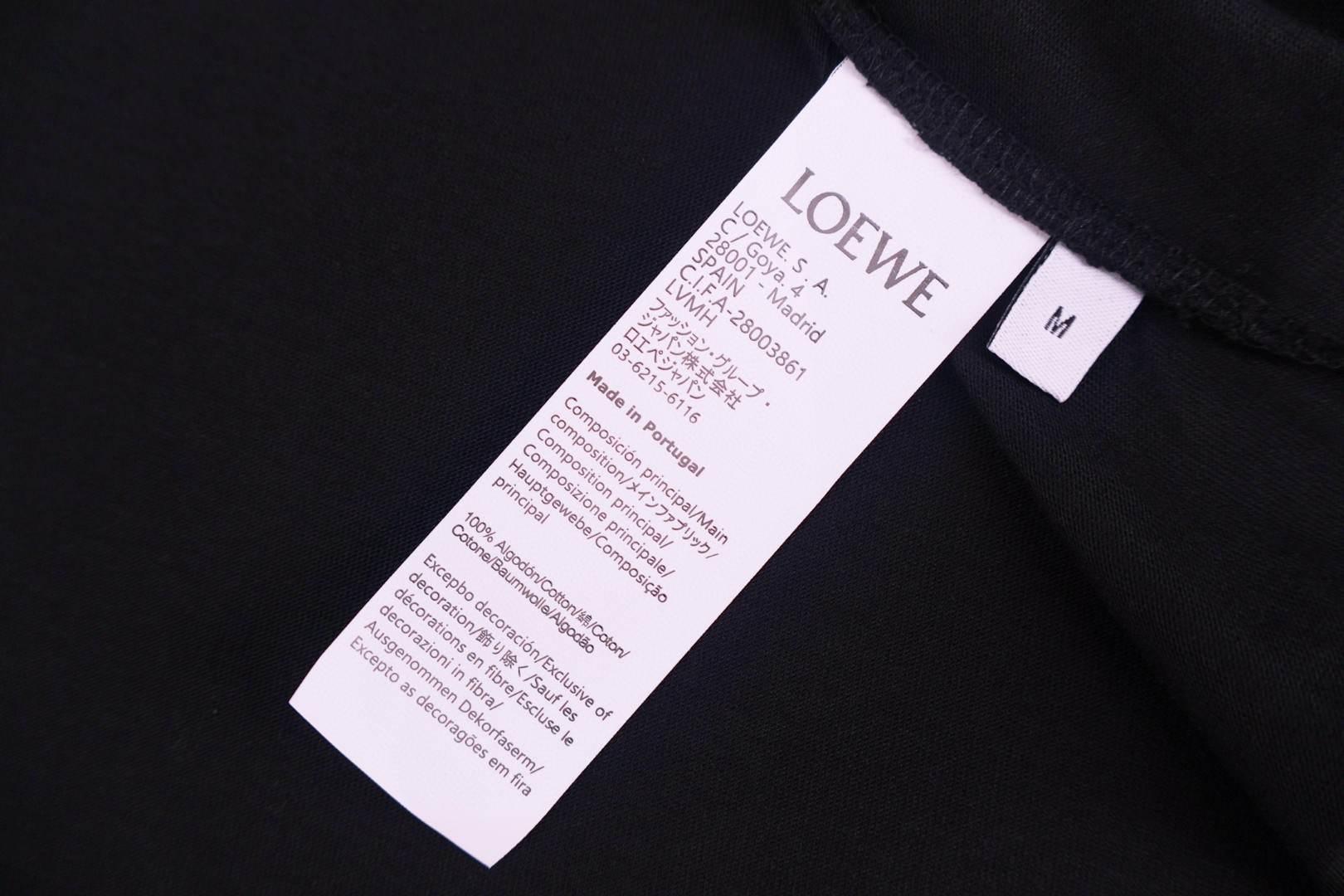 Loewe 罗意威 荧光粉刺绣圆领短袖 T恤 夏季 黑色 A0 H526Y22X12-8964